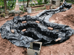 geotextile pool pad